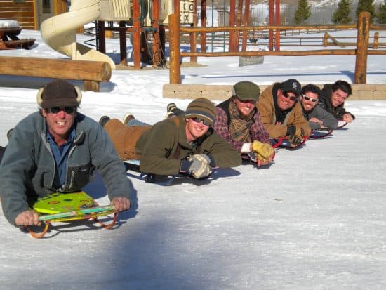 Another shot of our amazing sledders- thanks gentlemen!