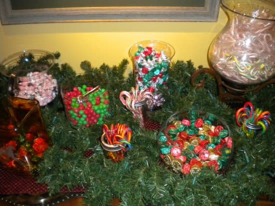 The candy spread in the Outfitter's Cabin of the Ranch