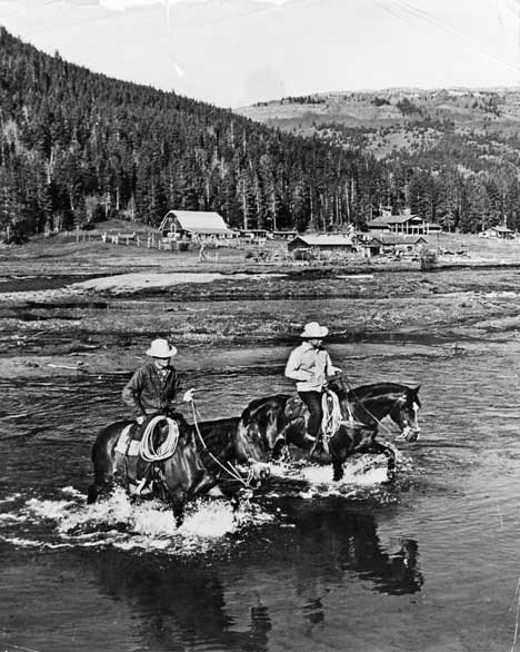 the Willow Creek gave the C Lazy U Dude Ranch its name, due to its lazy, winding shape