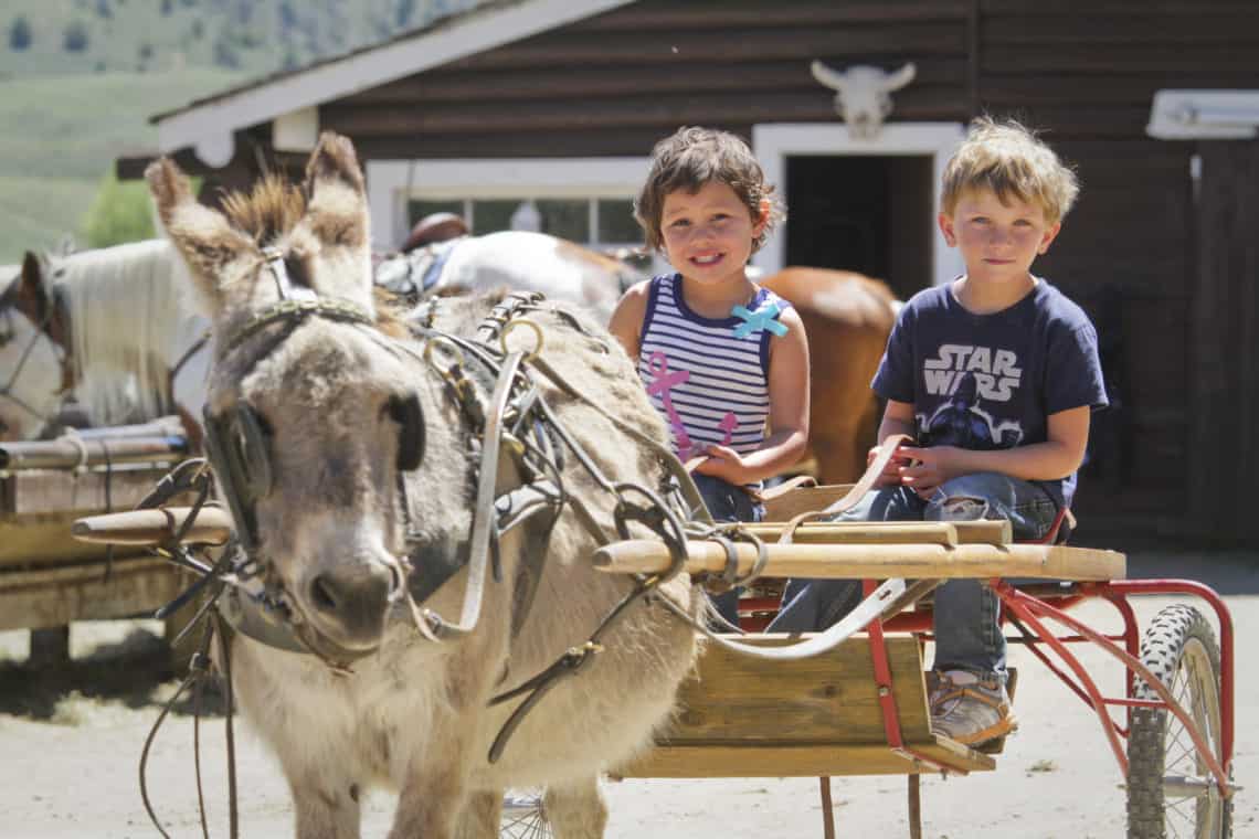 kids taking a ride