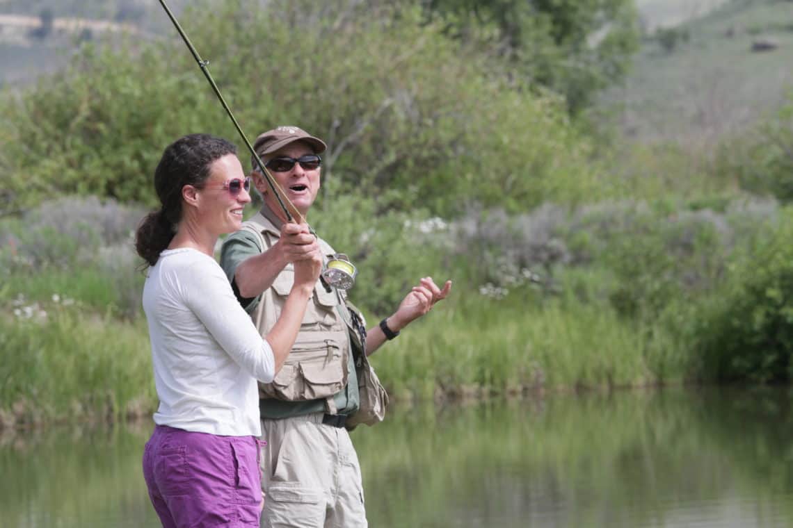 instructor fishing