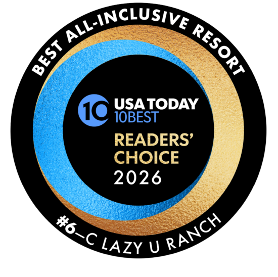 C Lazy U's award badge from the 2026 USA Today's Readers' Choice for Best All-Inclusive