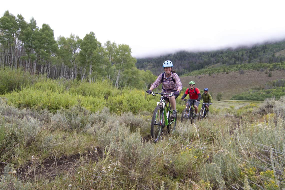 mountain biking