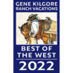 Best of the West badge for 2020 from Gene Kilgore's Ranch Vacations