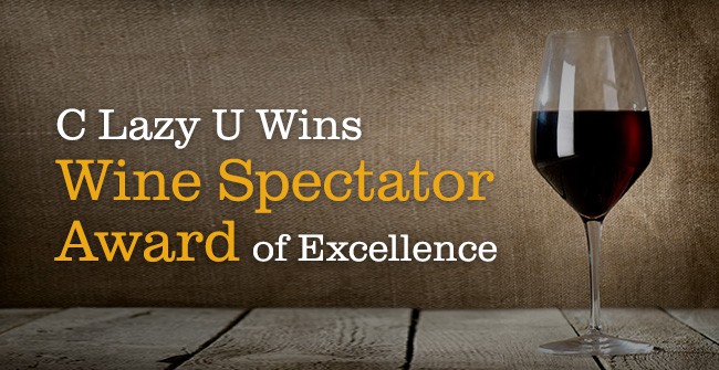 C Lazy U Wins Wine Spectator Award