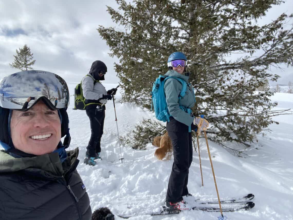 Back country skiers at C Lazy U Ranch