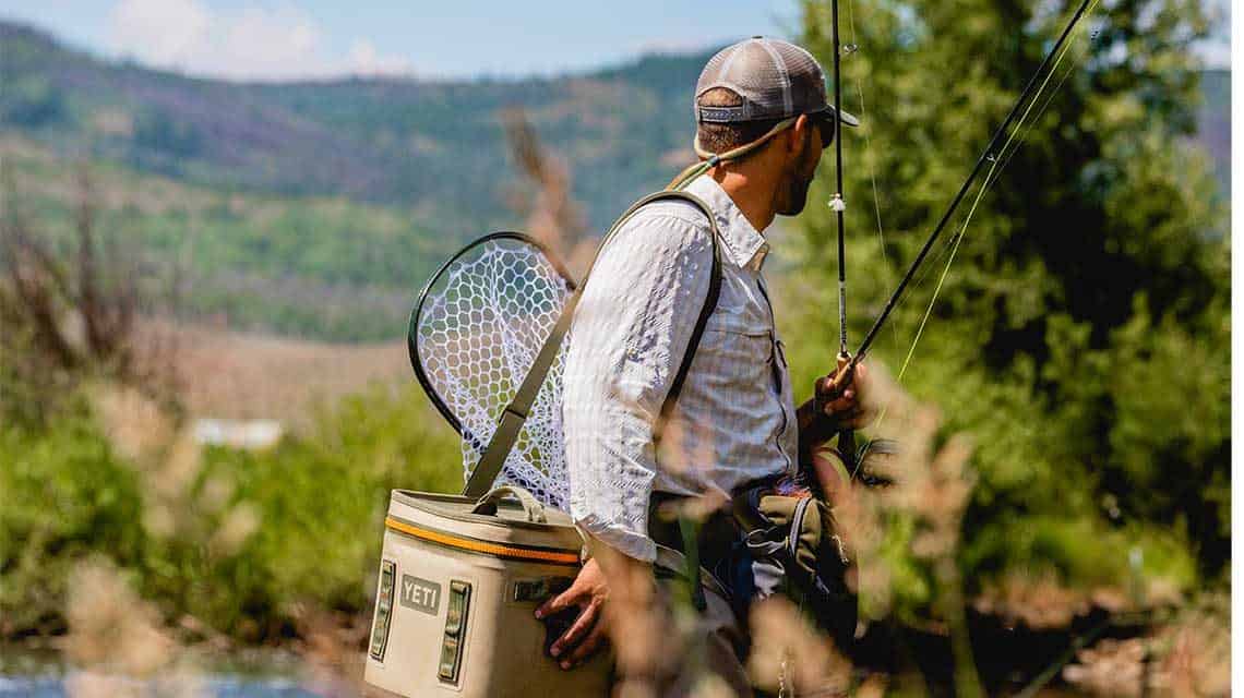 Orvis fishing guide packing up to head home