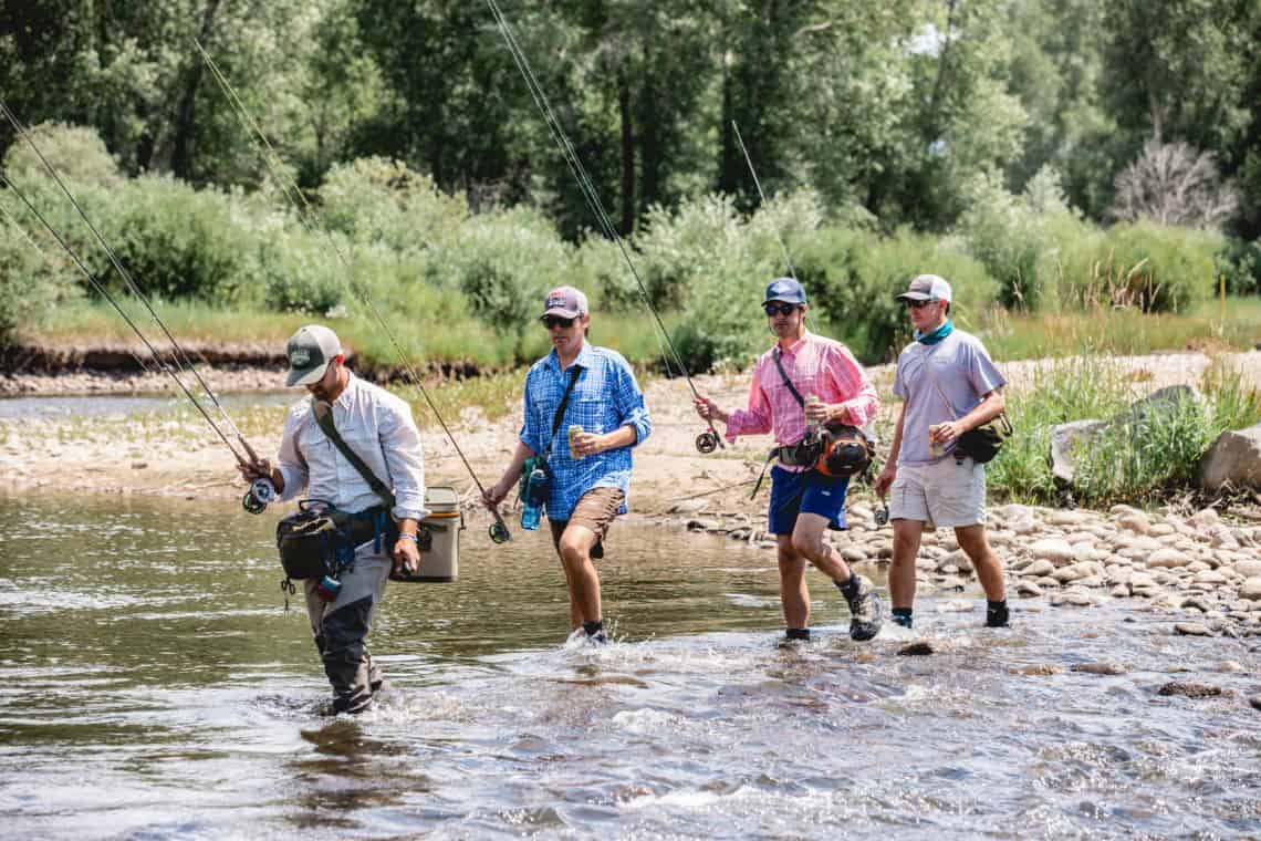 4 guys fishing