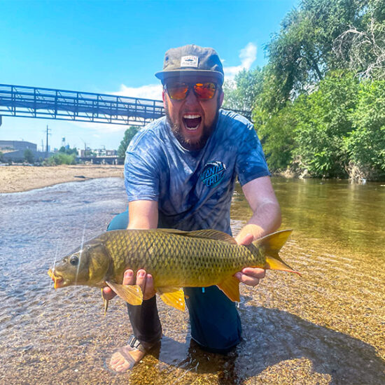 Luke Johnson, fly fishing guide at C Lazy U Ranch