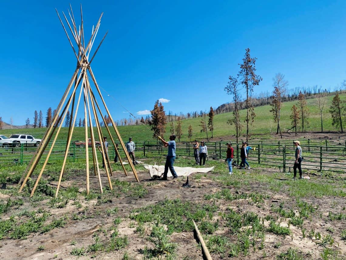 building a teepee