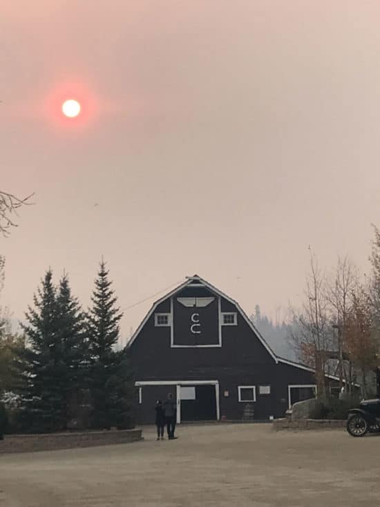 Guests evacuation day at C Lazy U Ranch