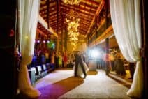 dancing couple at their wedding reception at C Lazy U Ranch