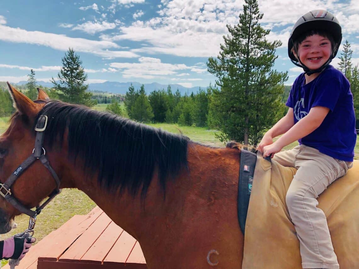 Tupelo & Peter at C Lazy U Ranch in Granby, Colorado