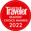 Conde Nast Traveler's Readers' Choice Award 2022 badge