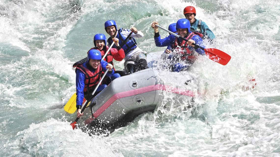 group white water rafting