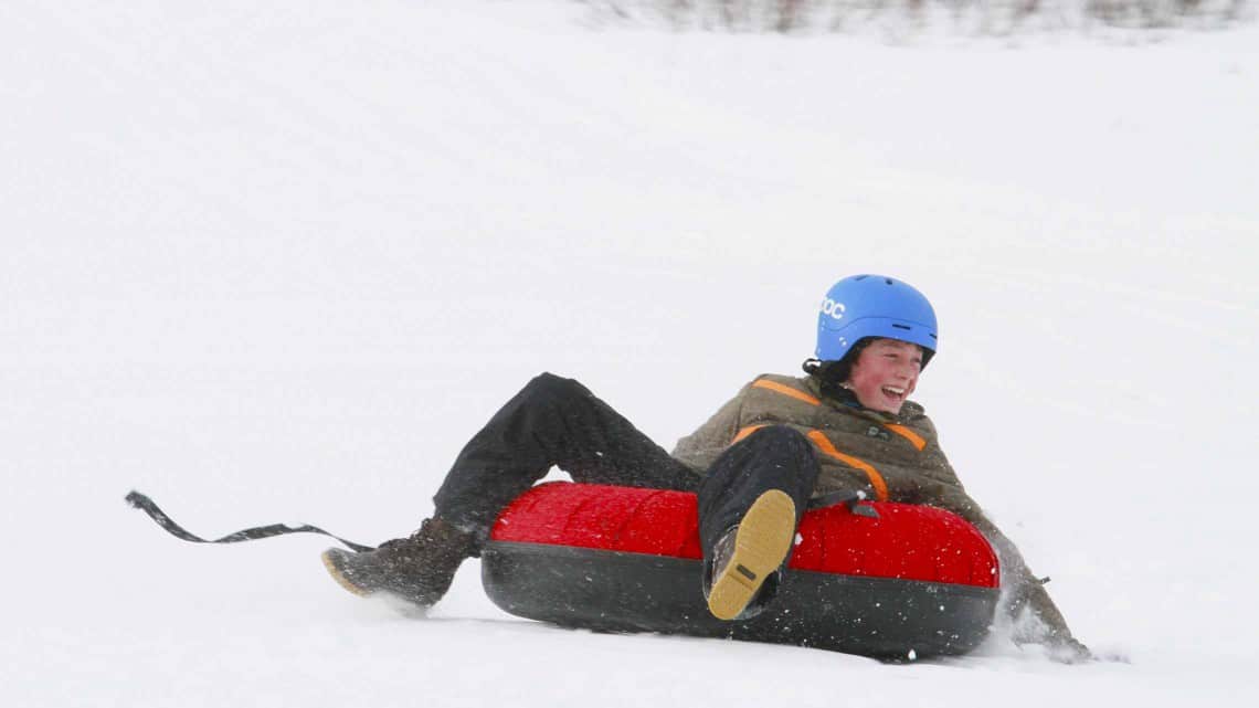 tubing on snow