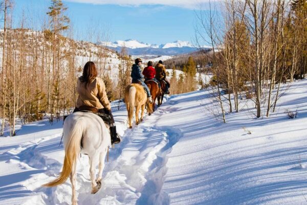 winter horseback riding