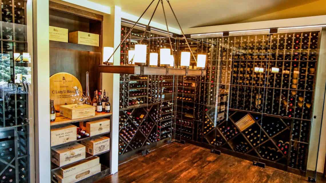 the Adega Wine Room at C Lazy U Ranch