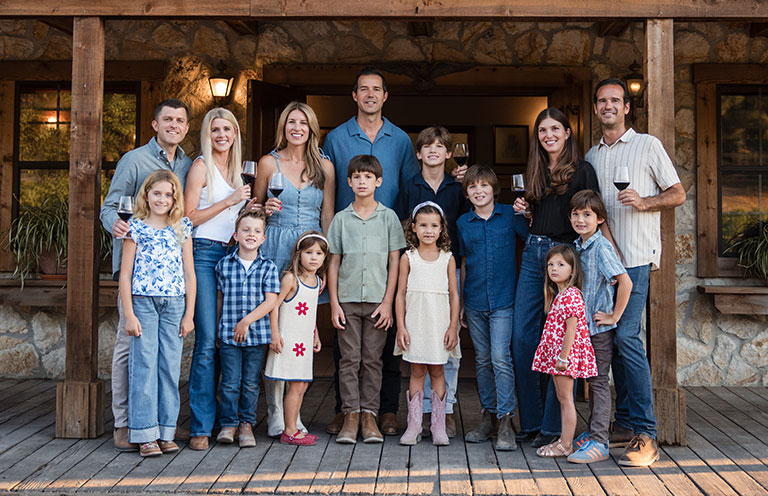 The family behind the Amizetta and william perry wineries