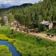 A scenic view of the ranch during the daily jingle