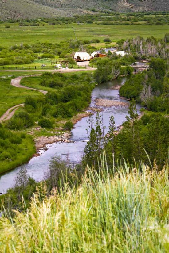 The Lazy You Spa situated over the river