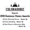 ColoradoBiz Runner-Up in 2018