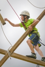 The ropes course is a challenging but fun and rewarding activity for teens as part of your all-inclusive Colorado vacation.