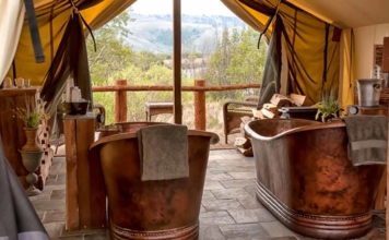 Our famous copper tub soak is especially nice by the moonlight overlooking the Colorado Rocky Mountains.