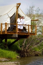 Situated by the river in the Colorado mountains, the "rooms" allow the peaceful sounds of nature to soothe your soul.