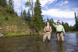 Get a taste of the beautiful Rocky Mountains by taking part in our guided fly fishing trips with trained dude ranch experts.