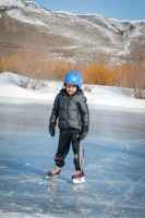 Ice skating on our pond is not like skating on any other pond! We use a real Zamboni on it to make it as smooth as a rink so you practice your moves.