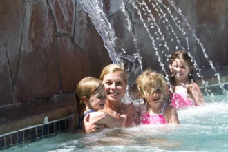 If you're tired after a long day of horseback riding, our luxury dude ranch offers the splendor of a nice hot tub.