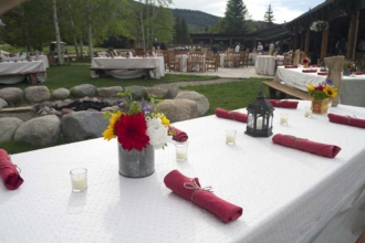 Welcome your group with a pretty (and delicious) luncheon - a great way to kick off your Colorado guest ranch vacation.