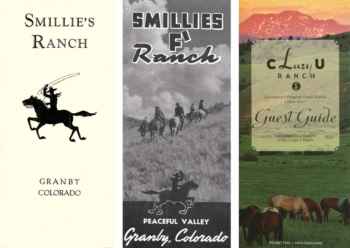 Smillie's first brochure in 1925 on the left. Brochures became more sophisticated as the ranch grew.