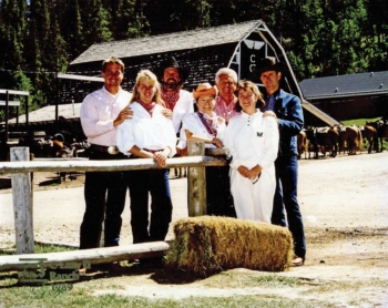 In 1988, the Mullins sold the ranch to the Murray family, shown here (left to right) Brian, Karen, Craig, Margaret (Peg), Clark, Missy and Michael.