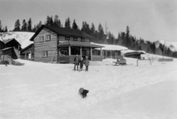 Gertrude McQueary's family built this fine two-story home, which has been restored and serves as housing for employees of C Lazy U.
