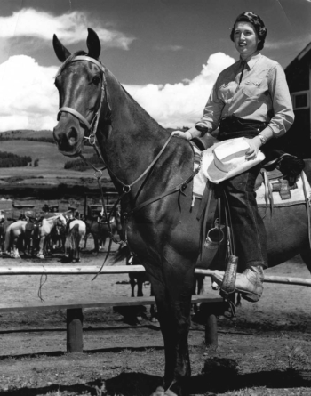 Marion Palmer came to C Lazy U in 1949 at age 19. The Schoenbergers hired her to set up the children's riding program that made C Lazy U famous.