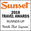 Sunset Travel Awards 2018 Runner-Up