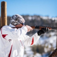 shooting trap at the dude ranch