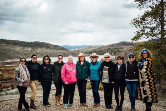 The happy participants of the 2019 Body Mind Equine retreat