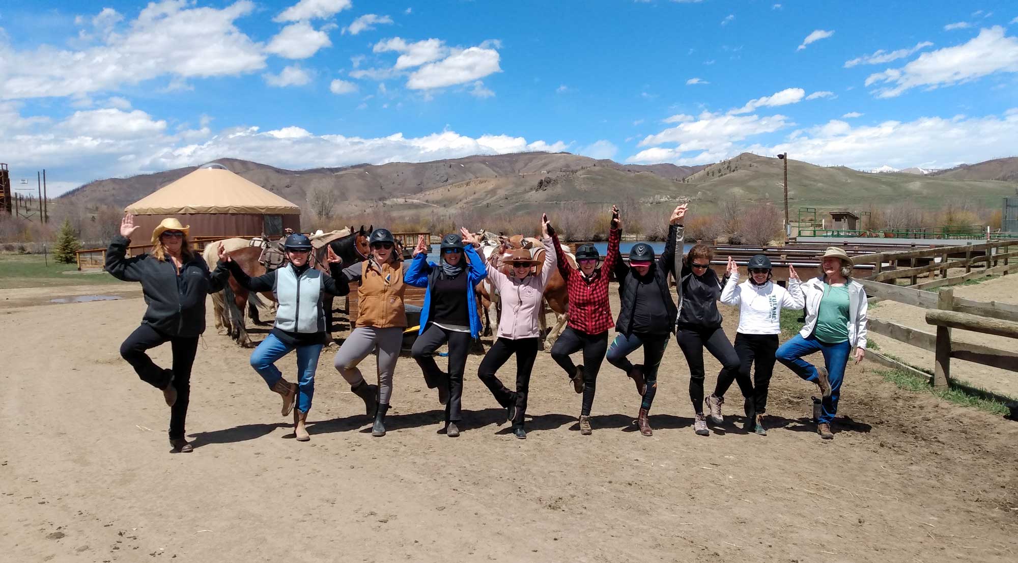 The 2022 group at Body, Mind, Equine at C Lazy U Ranch in Granby, Colorado