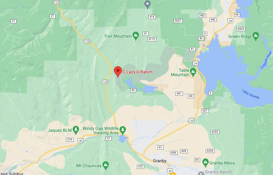 View map of C Lazy U Ranch on Google Maps