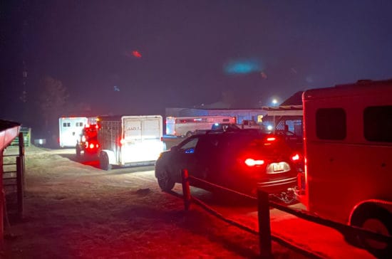 A caravan of trailers