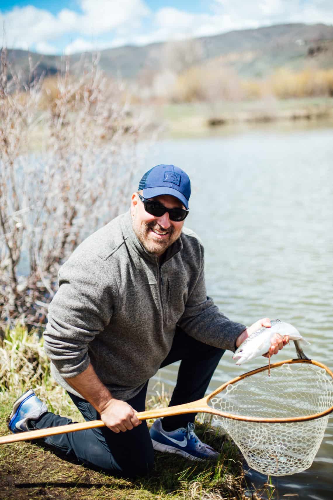 guy that caught a fish