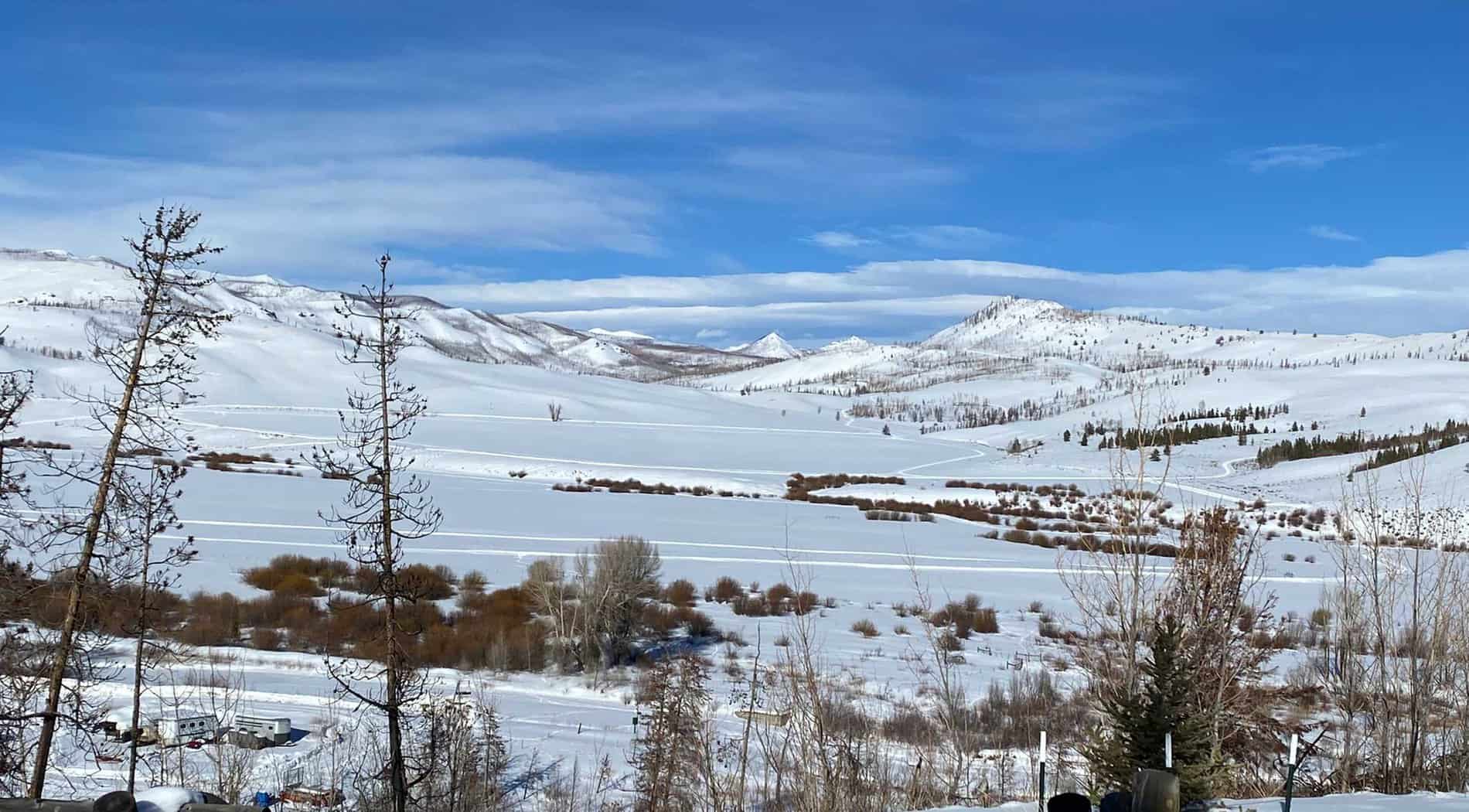 Fresh powder at C Lazy U Ranch