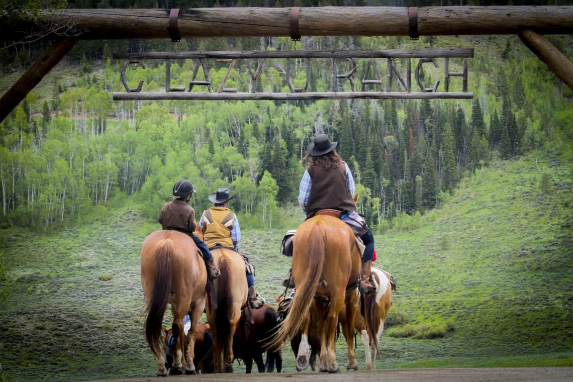 riding into the entry way