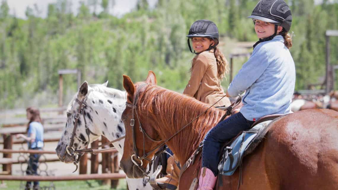 kids on horses