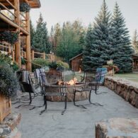 The Fireside Terrace outside the Main Lodge