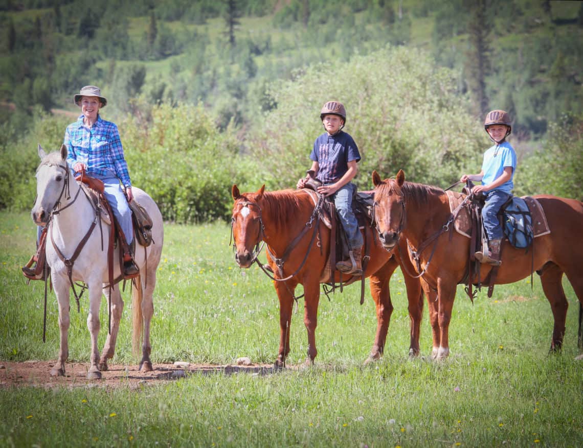 kids on horses