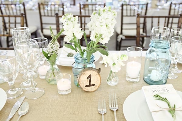 ranch wedding country-chic table decor